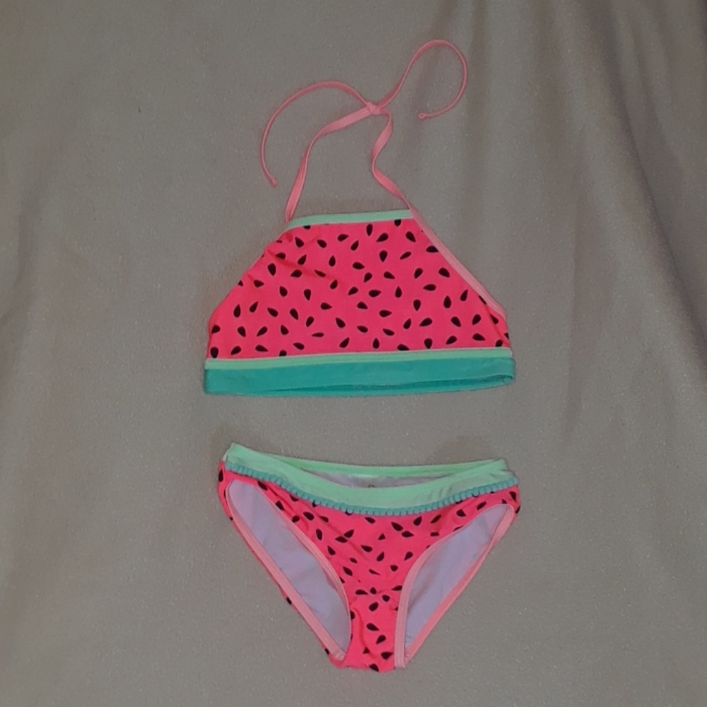 Girls Cat & Jack 2 piece swimsuit Size 7/8